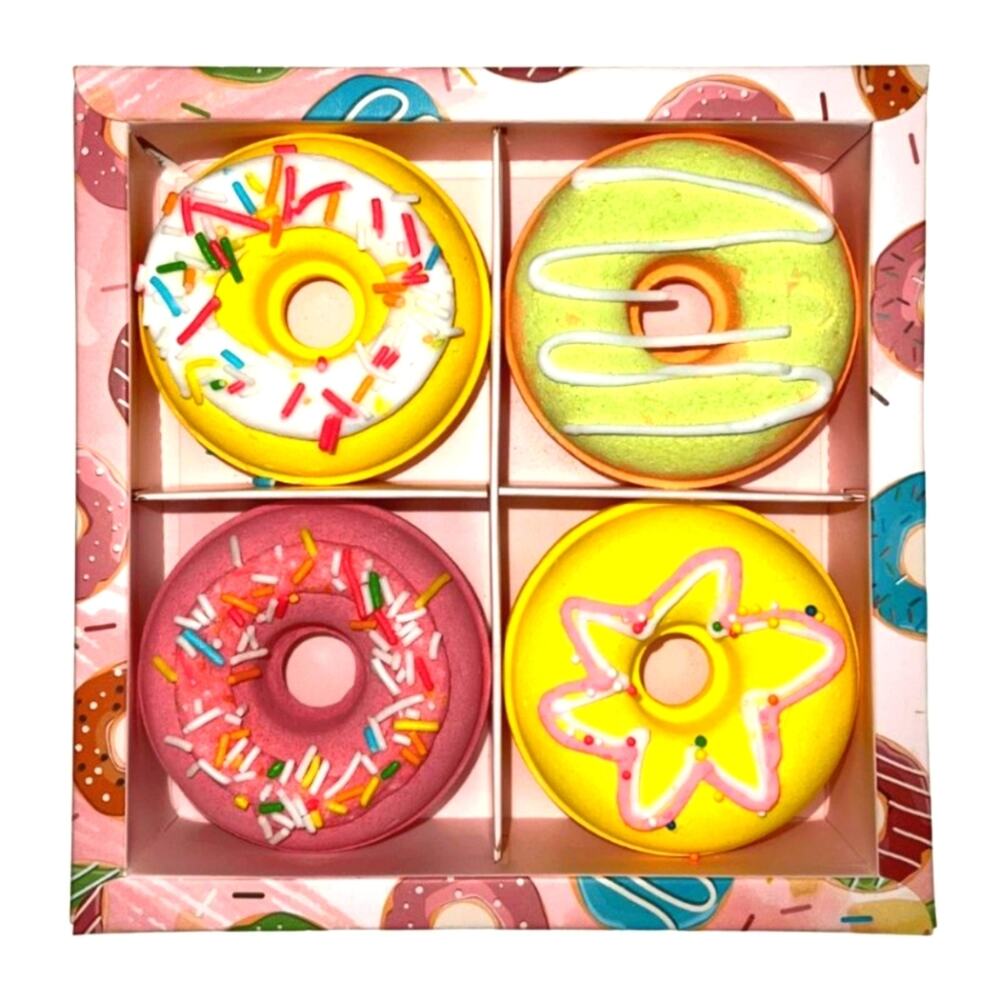 New 4 Pack Sweet Treat‎ Bath Bombs All Natural Ingredients Epson Salt Gift Ideas